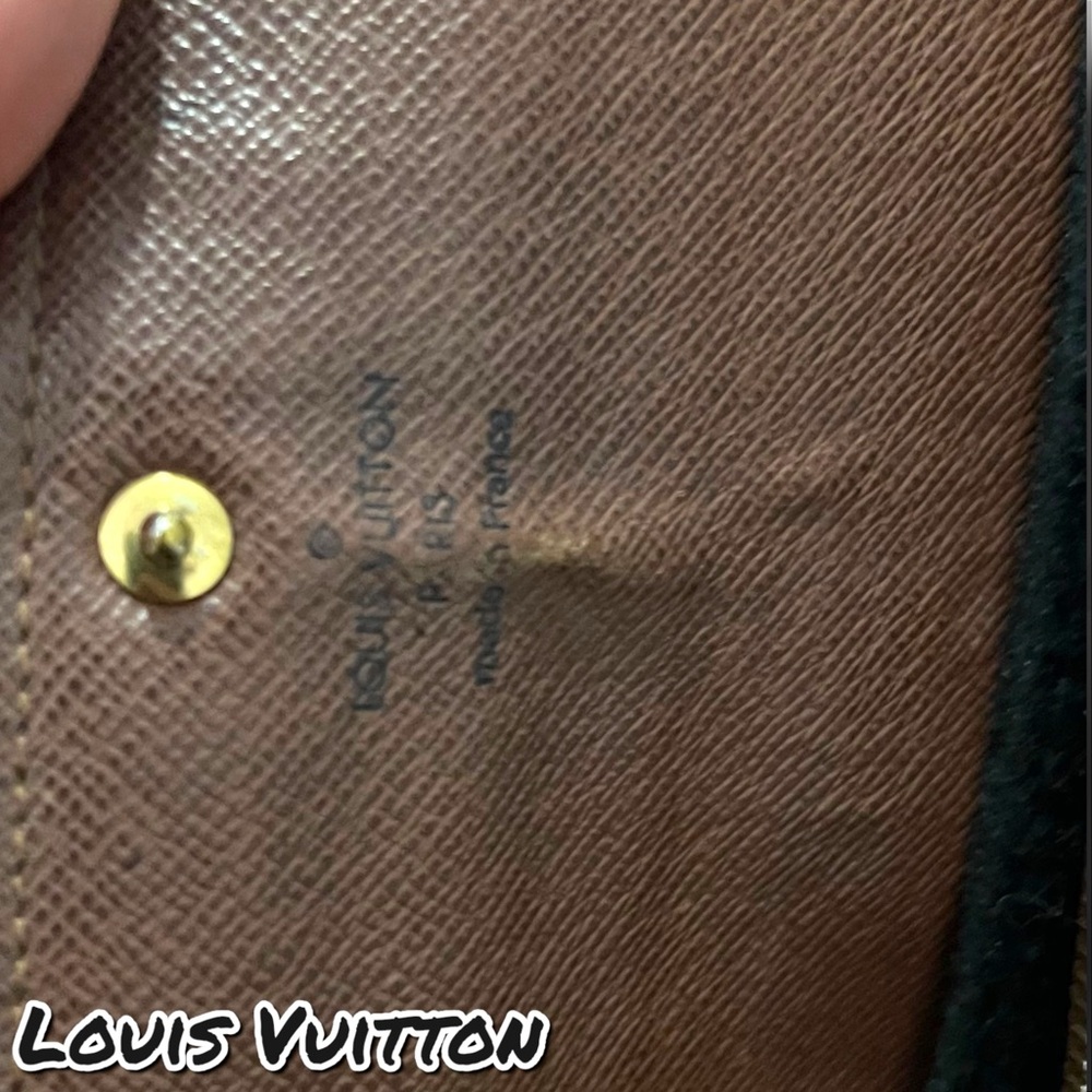 Louis Vuitton Brown and Gold Wallet with off brand Chain - Picture 9 of 17